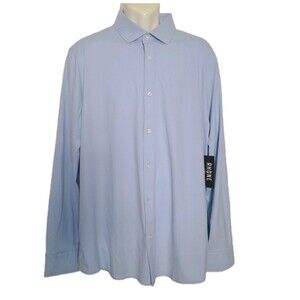 NEW Rhone Commuter Slim Fit Button Up Shirt Blue Micro Lines Mens sz XXL/TTG